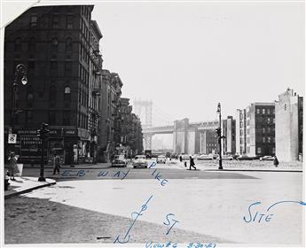 (BUILDINGS AND LOTS) A selection of approximately 300 New York City architectural site surveys and real estate photographs. 1941-78.